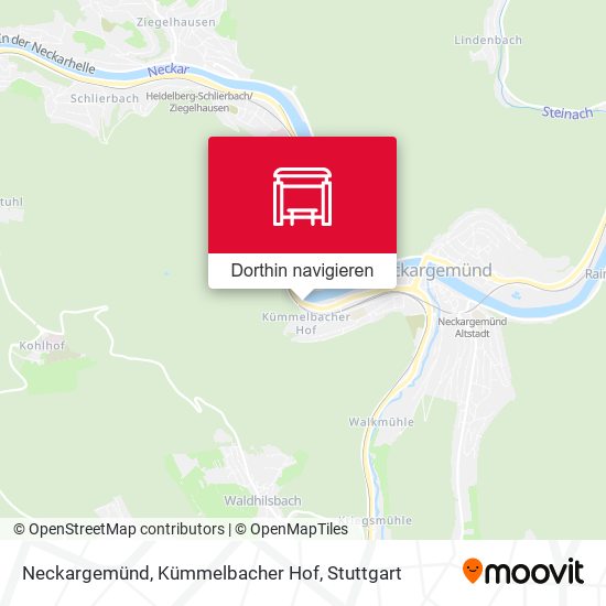 Neckargemünd, Kümmelbacher Hof Karte
