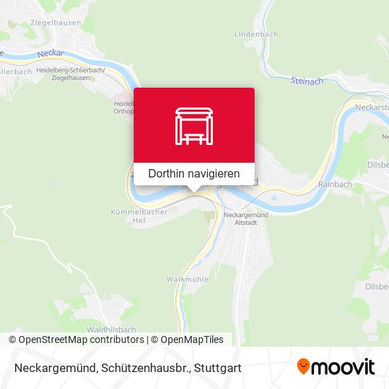Neckargemünd, Schützenhausbr. Karte