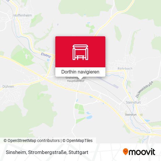 Sinsheim, Strombergstraße Karte