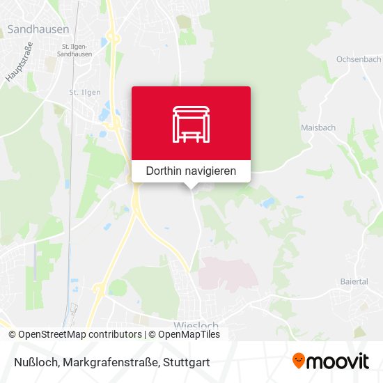 Nußloch, Markgrafenstraße Karte