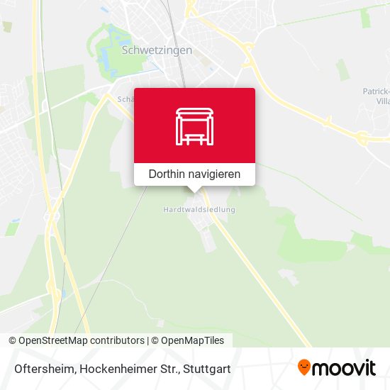 Oftersheim, Hockenheimer Str. Karte