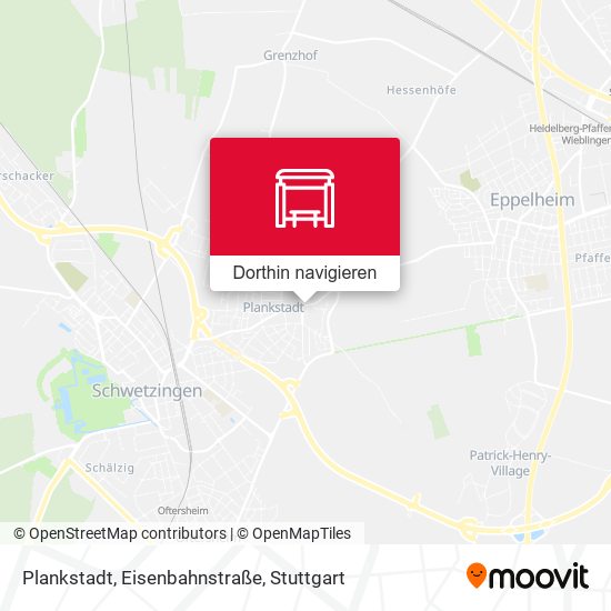 Plankstadt, Eisenbahnstraße Karte