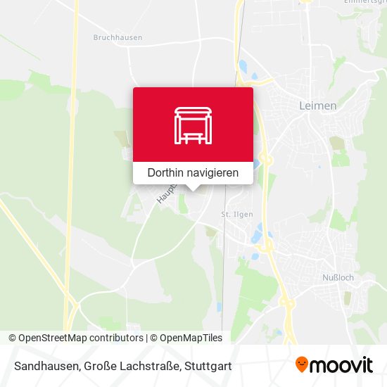Sandhausen, Große Lachstraße Karte