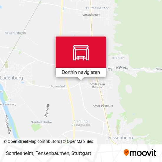 Schriesheim, Fensenbäumen Karte