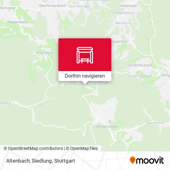 Altenbach, Siedlung Karte