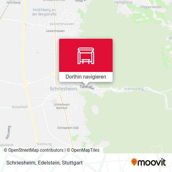 Schriesheim, Edelstein Karte