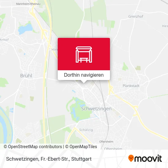 Schwetzingen, Fr.-Ebert-Str. Karte