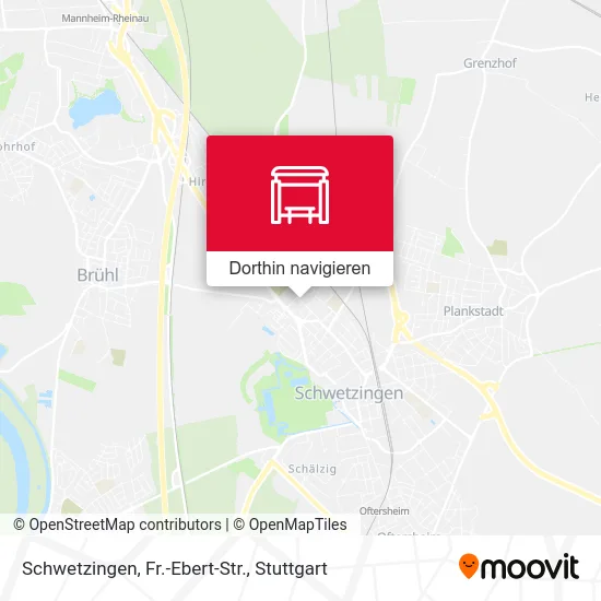 Schwetzingen, Fr.-Ebert-Str. Karte