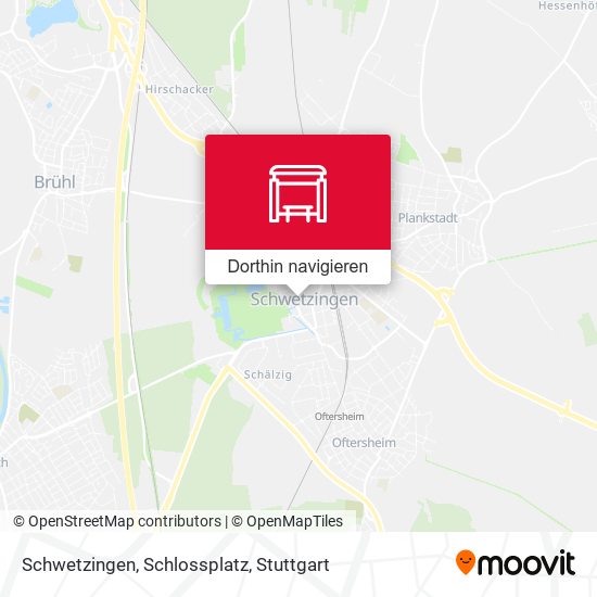 Schwetzingen, Schlossplatz Karte
