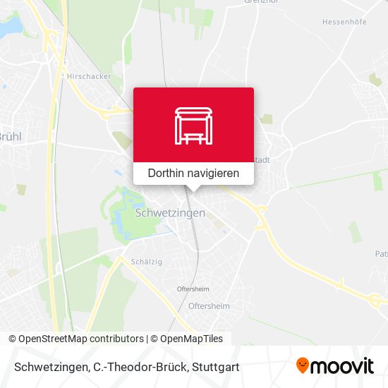 Schwetzingen, C.-Theodor-Brück Karte