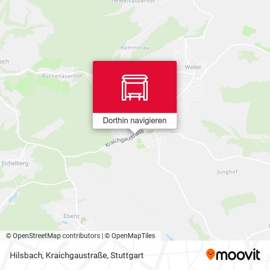 Hilsbach, Kraichgaustraße Karte