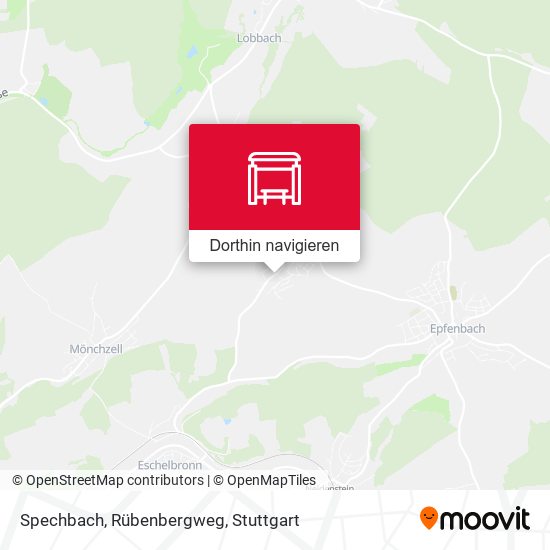 Spechbach, Rübenbergweg Karte