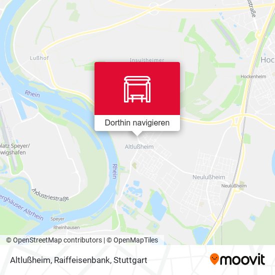 Altlußheim, Raiffeisenbank Karte