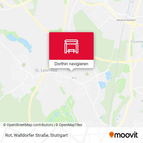 Rot, Walldorfer Straße Karte