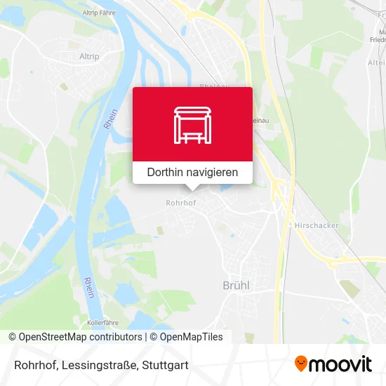 Rohrhof, Lessingstraße Karte