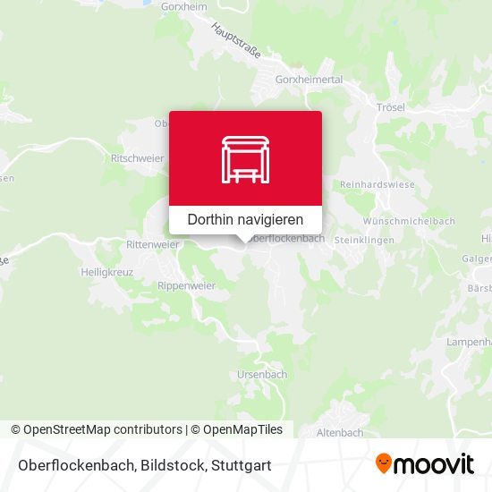 Oberflockenbach, Bildstock Karte