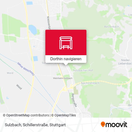 Sulzbach, Schillerstraße Karte