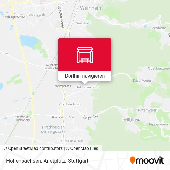 Hohensachsen, Anetplatz Karte