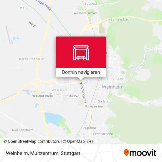 Weinheim, Multzentrum Karte