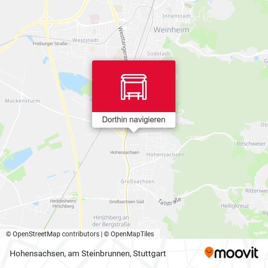 Hohensachsen, am Steinbrunnen Karte
