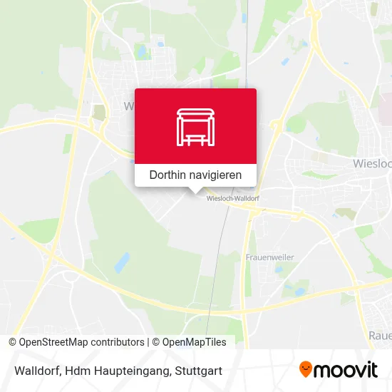 Walldorf, Hdm Haupteingang Karte