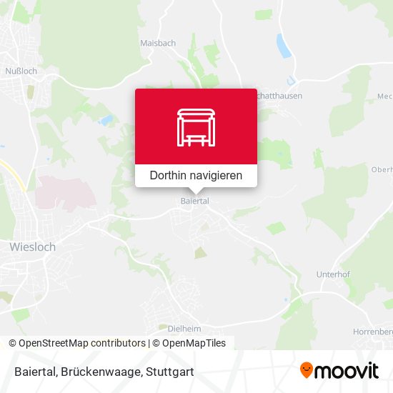 Baiertal, Brückenwaage Karte
