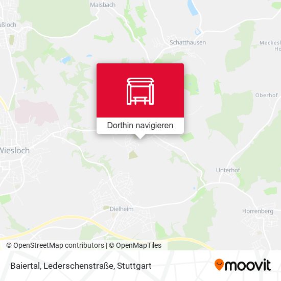 Baiertal, Lederschenstraße Karte