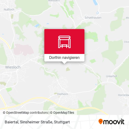 Baiertal, Sinsheimer Straße Karte