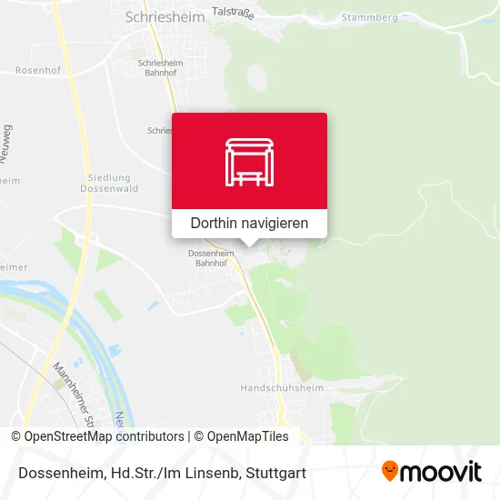 Dossenheim, Hd.Str./Im Linsenb Karte