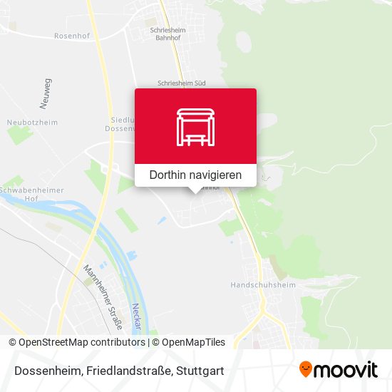 Dossenheim, Friedlandstraße Karte