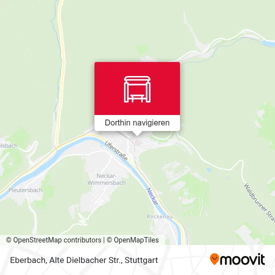 Eberbach, Alte Dielbacher Str. Karte