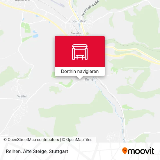Reihen, Alte Steige Karte