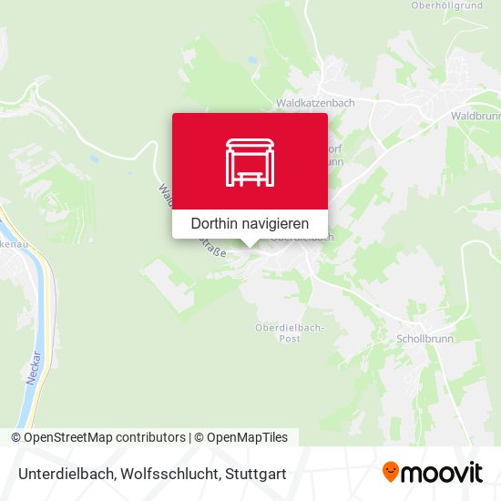 Unterdielbach, Wolfsschlucht Karte