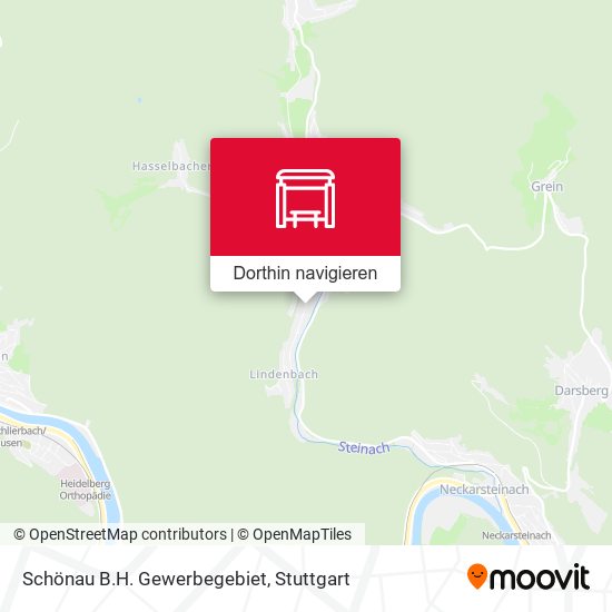 Schönau B.H. Gewerbegebiet Karte