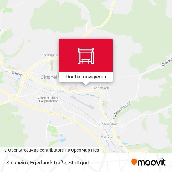 Sinsheim, Egerlandstraße Karte