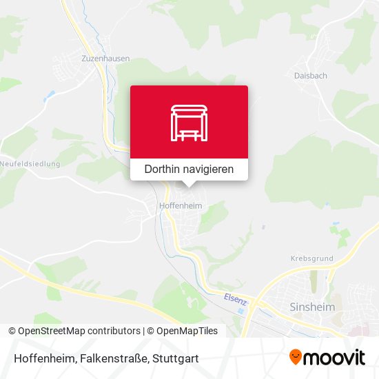Hoffenheim, Falkenstraße Karte