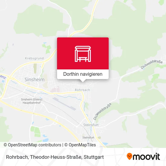 Rohrbach, Theodor-Heuss-Straße Karte