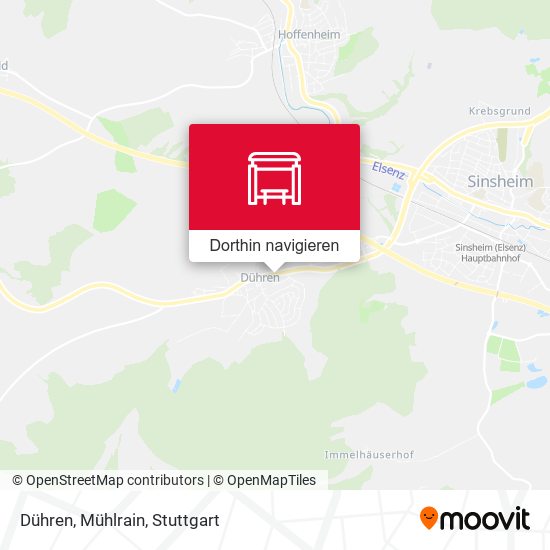 Dühren, Mühlrain Karte