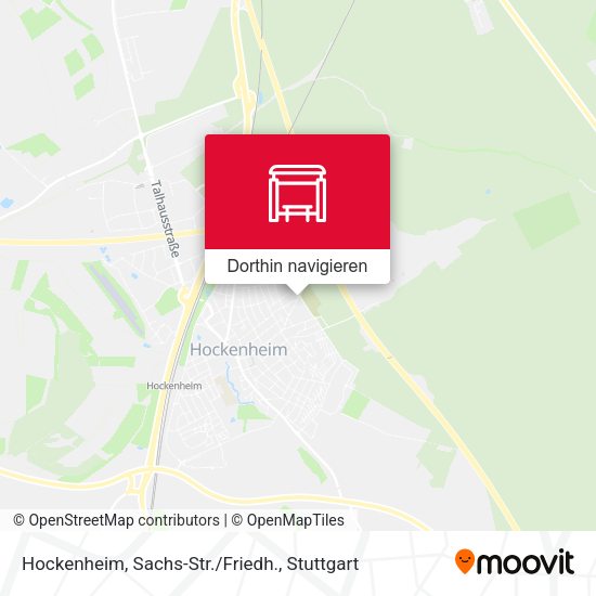 Hockenheim, Sachs-Str./Friedh. Karte