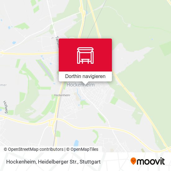 Hockenheim, Heidelberger Str. Karte