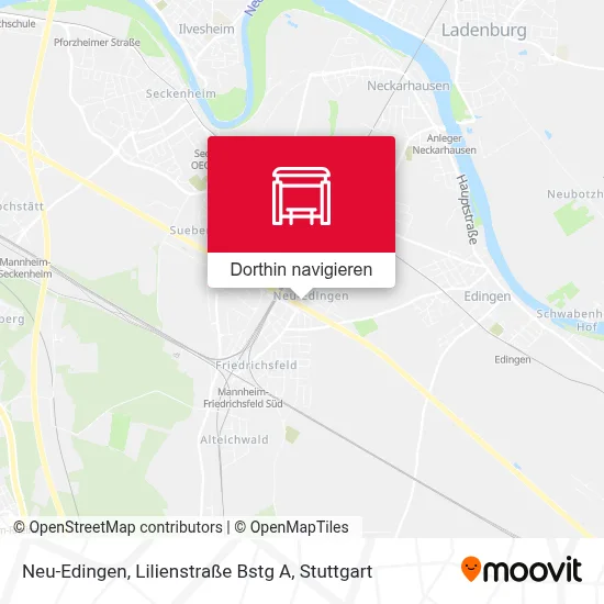 Neu-Edingen, Lilienstraße Bstg A Karte