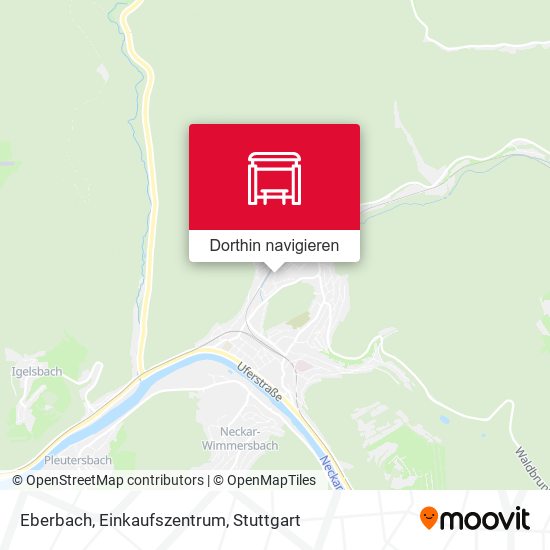 Eberbach, Einkaufszentrum Karte