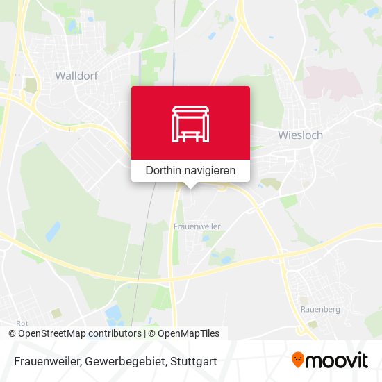 Frauenweiler, Gewerbegebiet Karte