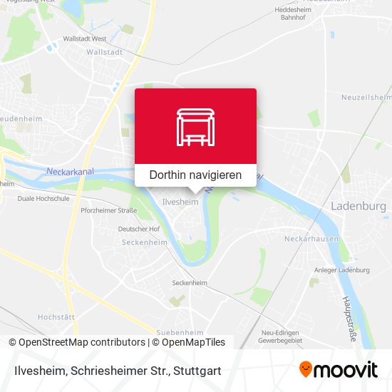 Ilvesheim, Schriesheimer Str. Karte