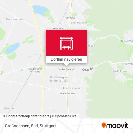 Großsachsen, Süd Karte