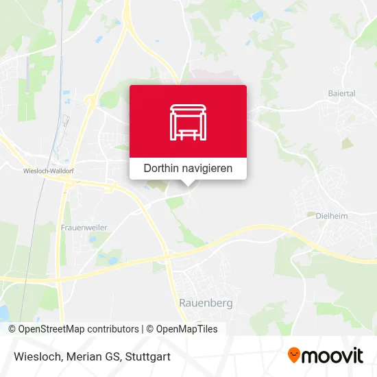 Wiesloch, Merian GS Karte