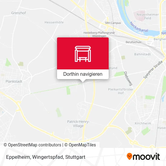 Eppelheim, Wingertspfad Karte