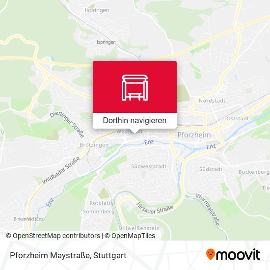 Pforzheim Maystraße Karte