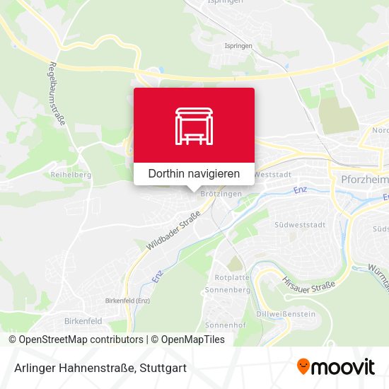 Arlinger Hahnenstraße Karte