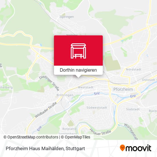 Pforzheim Haus Maihälden Karte